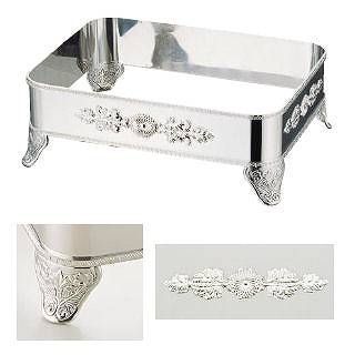 UK18-8菊渕角盆 60インチ(手無) UK 18-8 菊渕 角盆 72インチ 手無代引き不可シルバートレー