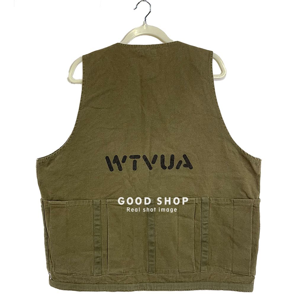 20SS WTAPS RACK / VEST. COTTON. OXFORD 03サイズ OLIVE DRAB 中古美 