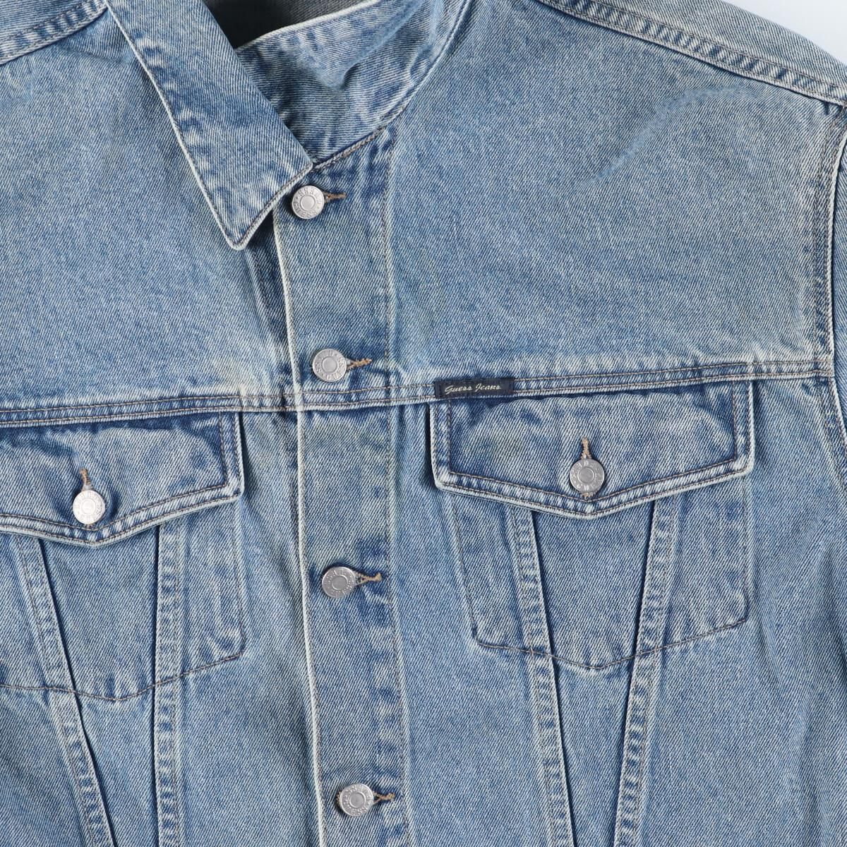 【USA製】  jeans デニムジャケット Gジャン 古着 90年代 ゲス Guess JEANS デニムジャケット Gジャン USA製