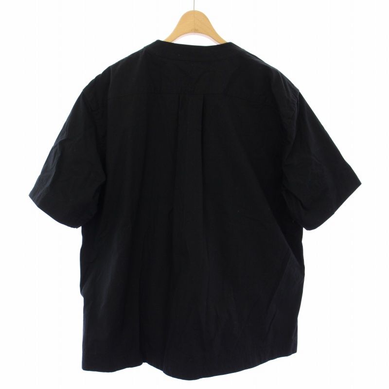 サカイ sacai プルオーバーシャツ 半袖 1 黒 21-02503M /TK