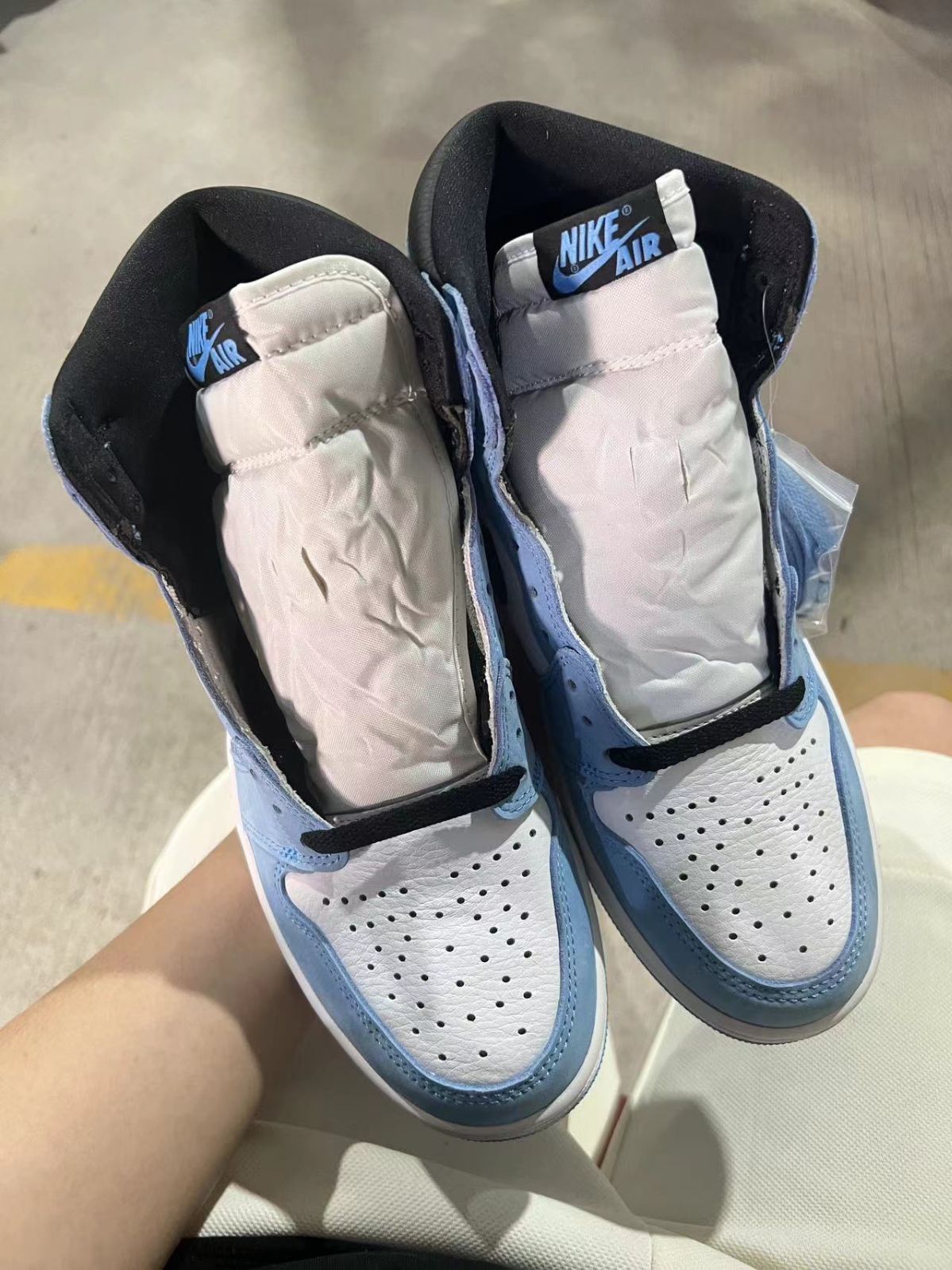 Nike GS Air Jordan 1 Retro High OG University Blue UNC Toe ナイキ GS エアジョーダン1 レトロ ハイ OG ユニバーシティブルー UNC