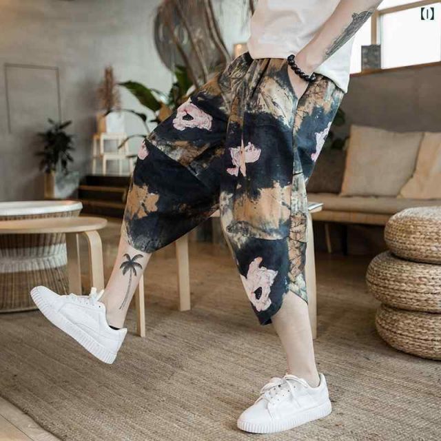 種類3：L) /E：ダークグレー W19  メンズ ファッション 服 男性用 オシャレ シンプル 大人 かっこいい 大きいサイズ ストリート 紳士服 リネン カジュアル パンツ 綿 半袖 スーツ セット