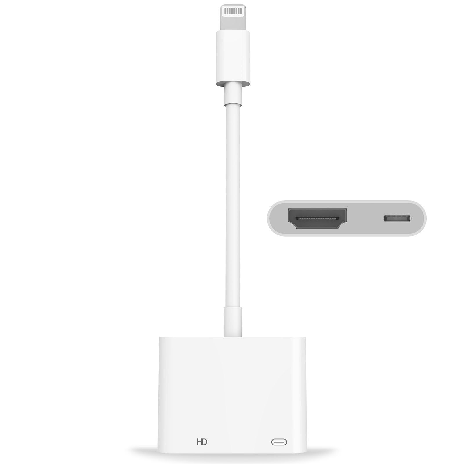 【人気商品】avアダプタ 音声同期出力 hdmi hdmi ライトニング 給電不要 ゲーム遅延なし 純正品素材やチップを採用 1080PフルHD アダプタ HDMI av/TV視聴 lightning 設定不要 純正 変換ケーブル iOS最新