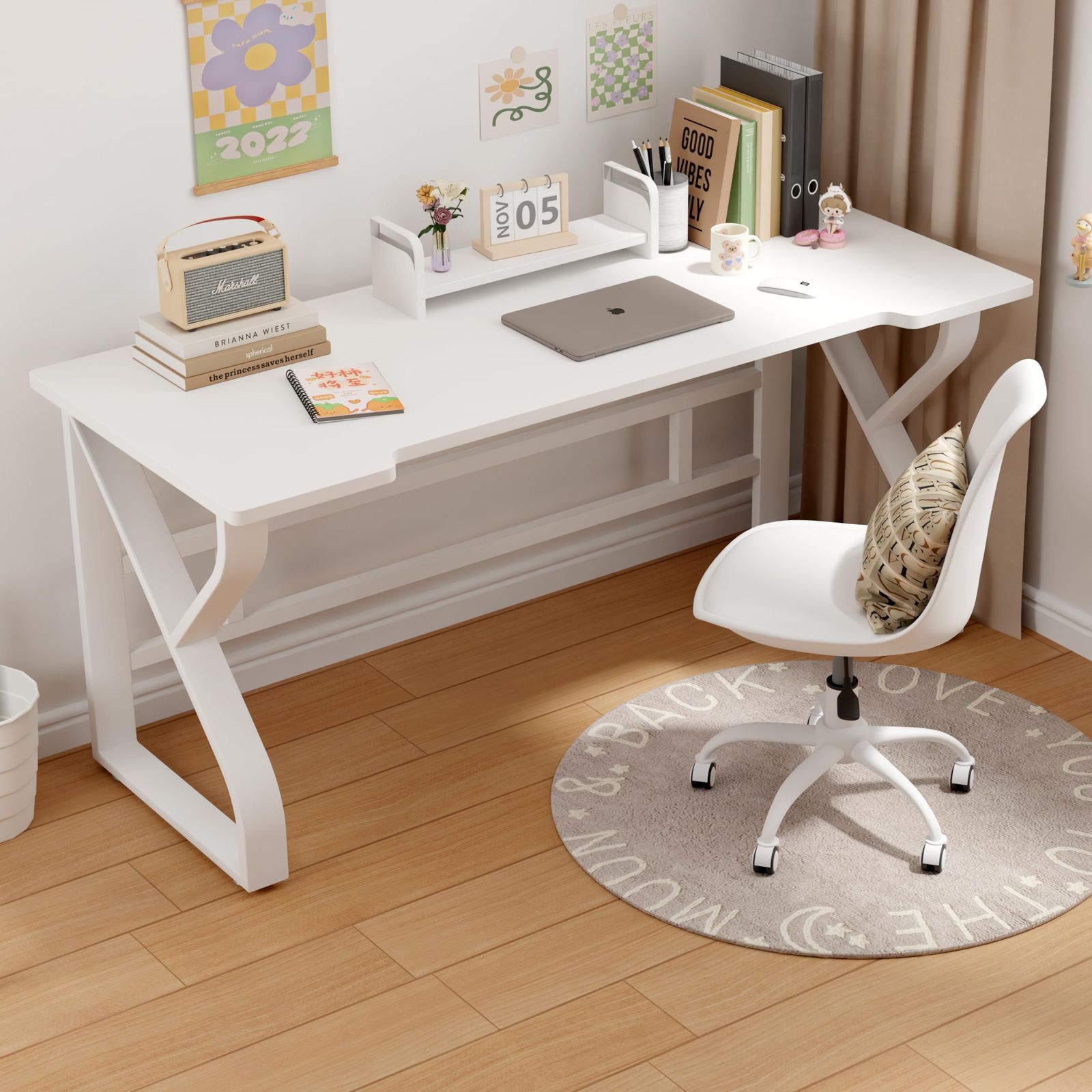 机 デスク ゲーミングデスク 勉強机 木製80cm 作業台 ホーム 組み立て簡単 パソコンデスク 子 高耐荷重 頑丈 安定 化粧台 M 50 80 74CM