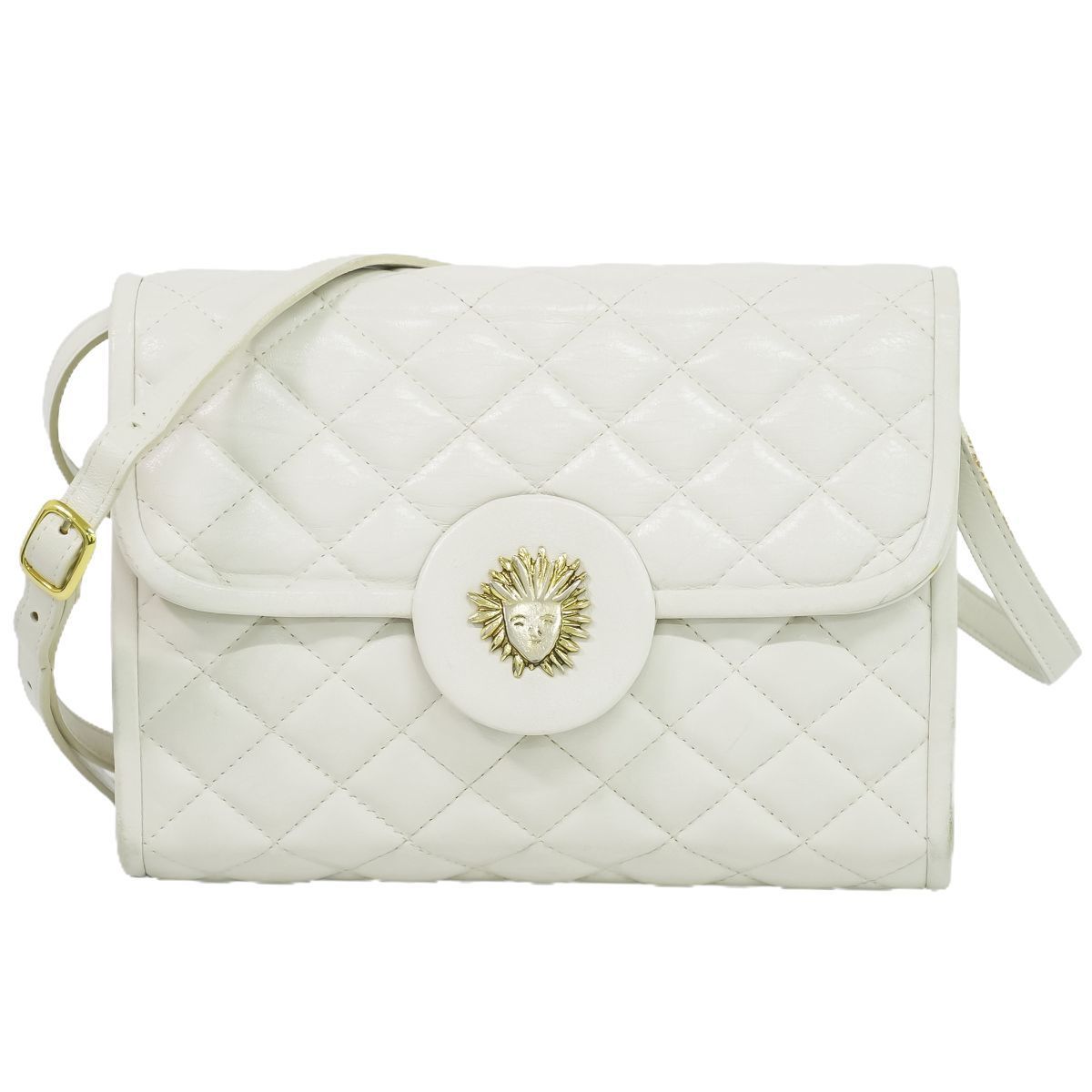 本物 イヴ サンローラン YVES SAINT LAURENT YSL 2WAY ショルダーバッグ クラッチバッグ ポシェット レザー ホワイト バッグ 中古 本物 イヴ サンローラン YVES SAINT LAURENT YSL 2WAY ショルダー