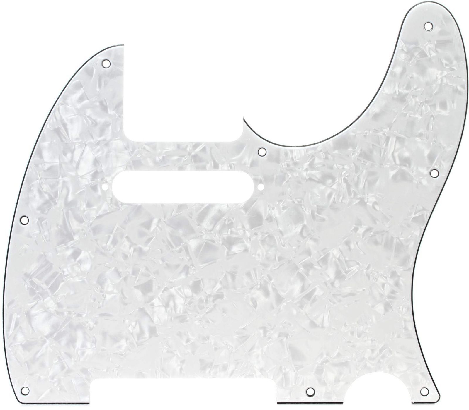 ホワイトモト Fender ピックガード8-HOLE MOUNT MULTI-PLY TELECASTERR PICKGUARD WHITE MOTO