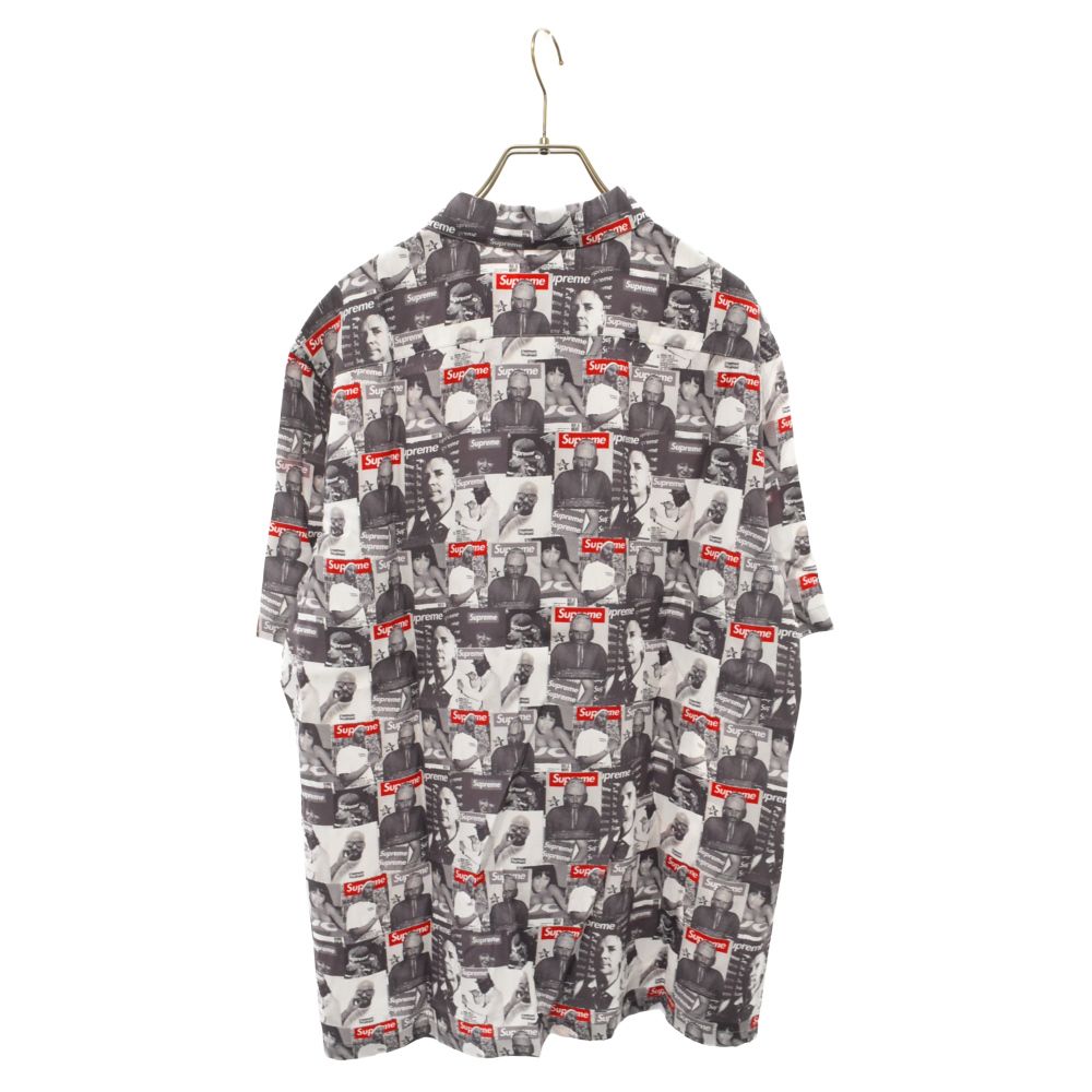 SUPREME (シュプリーム) 23SS Magazine S/S Shirt マガジン 総柄 半袖