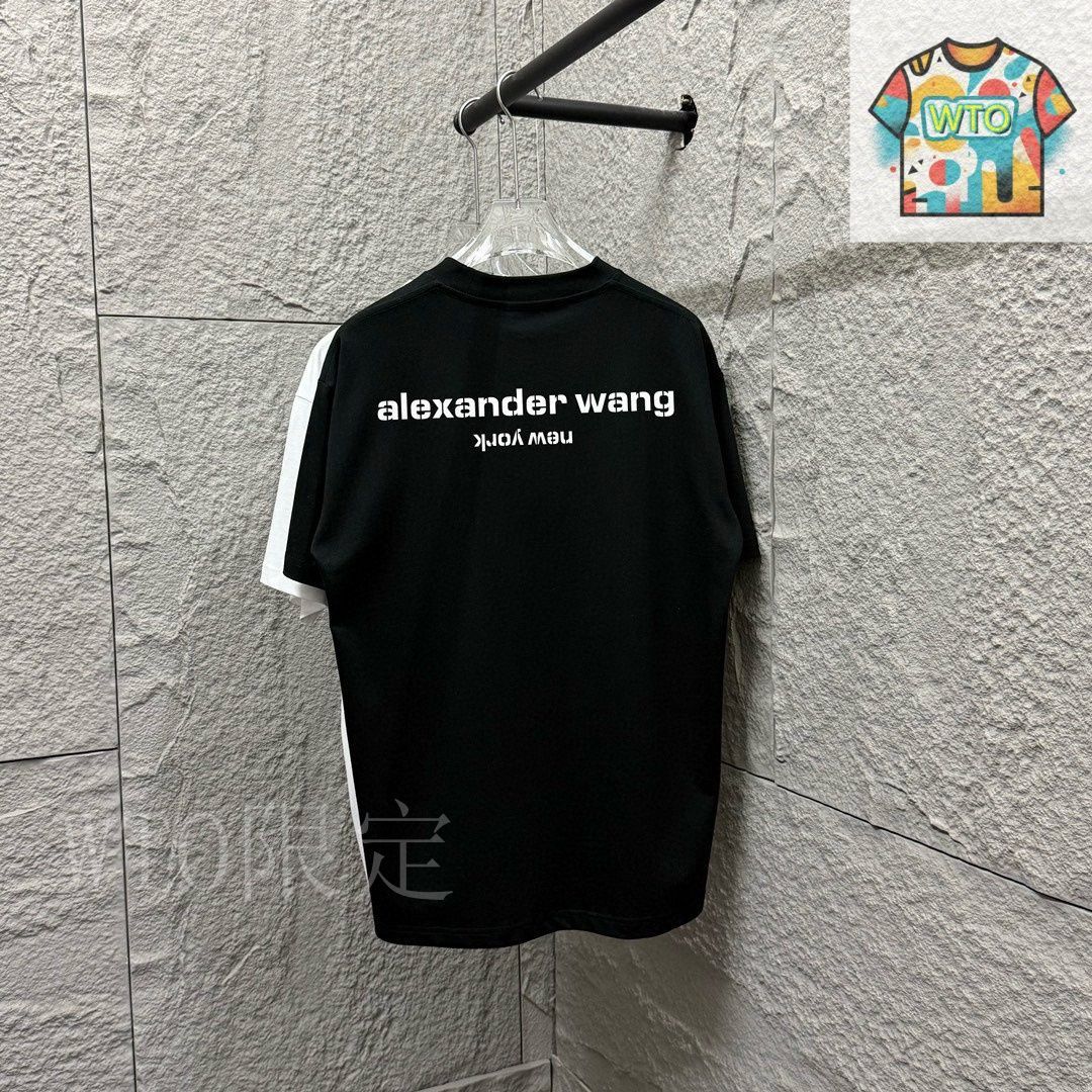 関税/送料込み＊Alexander Wang◆ロゴTシャツ 今日特価】Alexander Wang WANG 刺繍 & プリント T シャツ-3