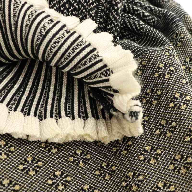 マメクロゴウチ Mame Kurogouchi Sash Jacquard Knit Long One