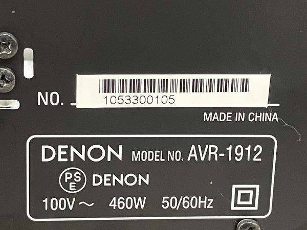 DENON AVR-1912 AVアンプ 7.1ch AVサラウンドレシーバー ブラック 音響