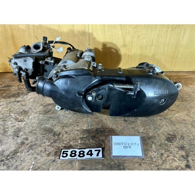 XM 58847 ヤマハ YAMAHA マジェスティ125 FI エンジン本体 実働