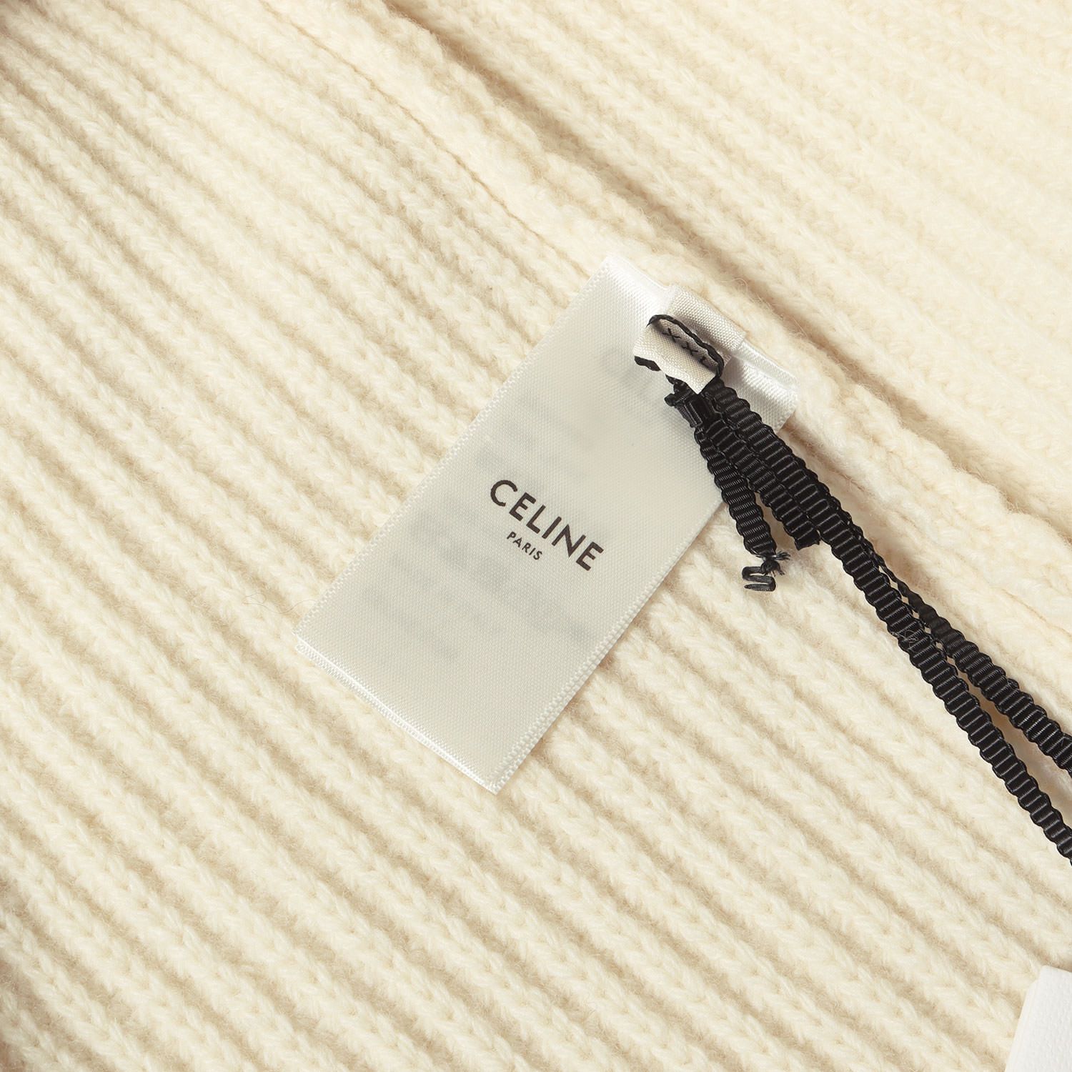 新品】CELINE セリーヌ ニット オフホワイト 白 サイズ:XXL | 22SS