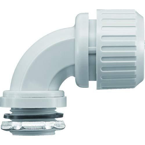 【新品・2営業日で発送】三桂製作所 SANKEI サンフレキROBO 90コネクタ ノックアウト接続用 管用平行おねじ付き ライトグレー色