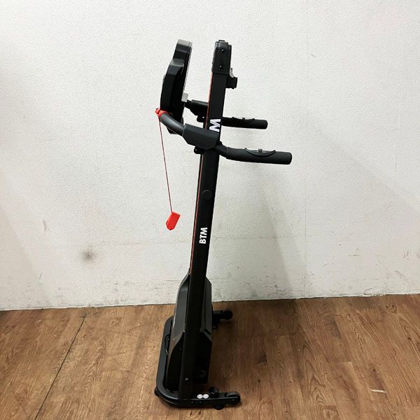 BTM 【中古・美品】電動ルームランナー ランニングマシン MAX10km/h 脈拍計測 静音 折りたたみ 移動キャスター 広幅走行面 ホームジム  コンパクト MS191722 - メルカリ