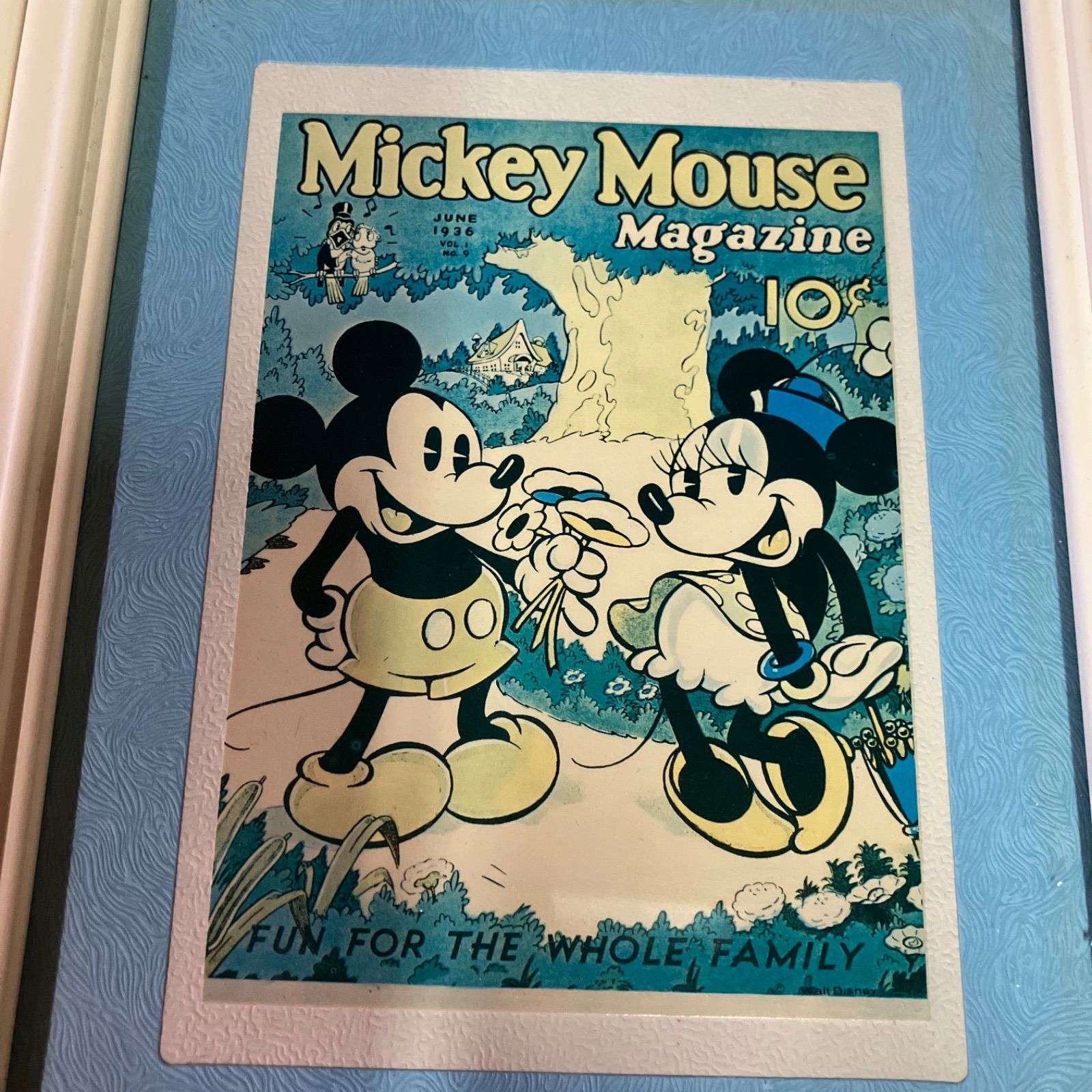 Mickey magazine(ミッキーマガジン) レプリカ 額縁 ディズニー