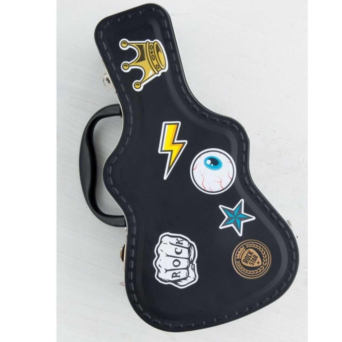 新品】ギター ギフト SUCK UK 缶 ティントランク ランチボックス 