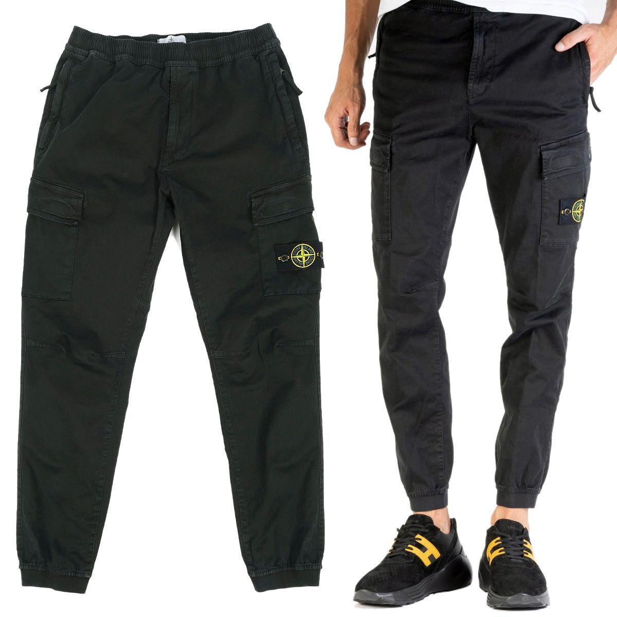 13 STONE ISLAND ストーンアイランド 7515313L1 V0129 ブラック カーゴ