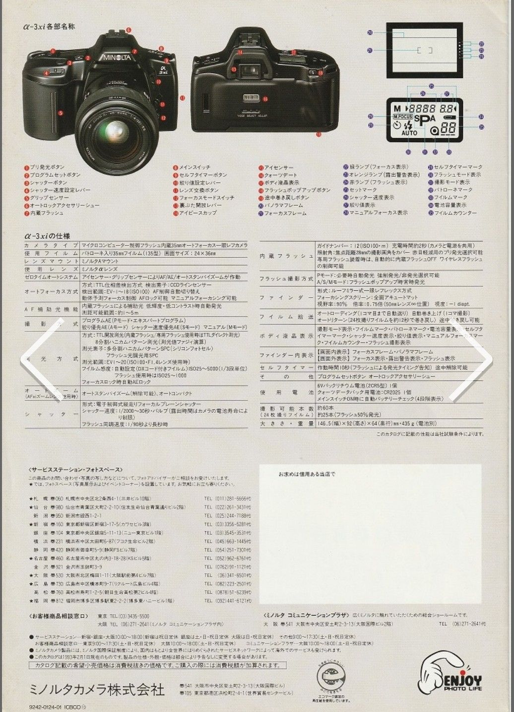 昭和レトロ⭐1991年代物 】MINOLTAミノルタ α‐３xi AF ZOOM Xi 28-80 