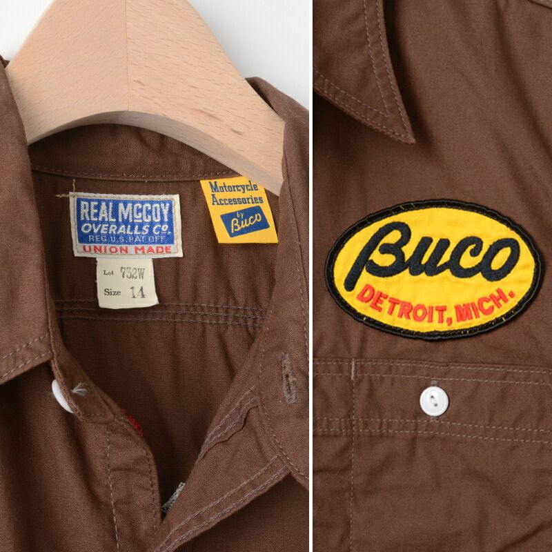 BUCO、リアルマッコイズ、開襟半袖シャツ、東洋エンタープライズ BUCO OPEN-COLLAR SHIRT / LOGO | S/S SHIRTS | The Real