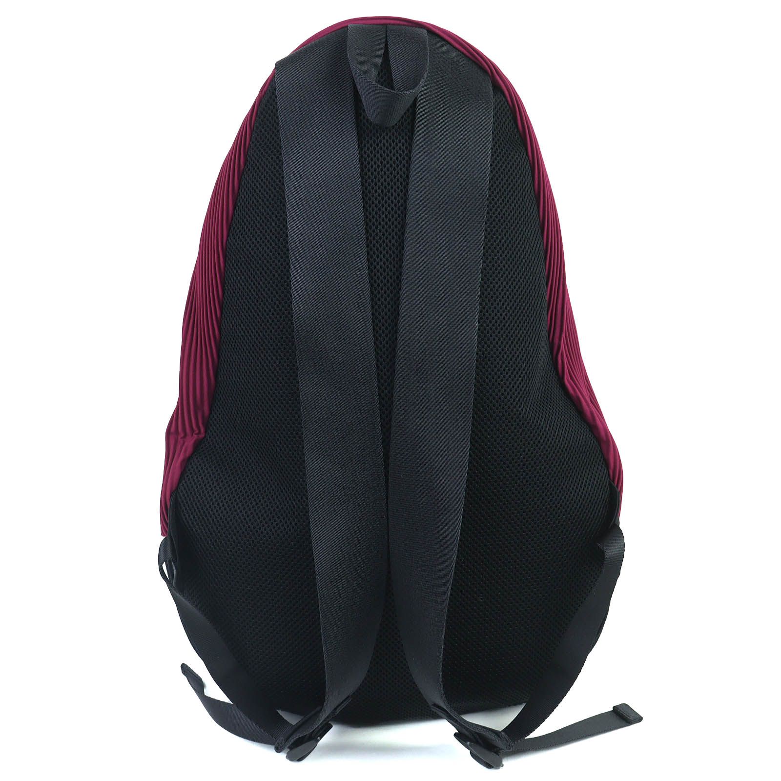 正規美品イッセイミヤケPLEATS PLEASEプリーツプリーズリュック赤x黒