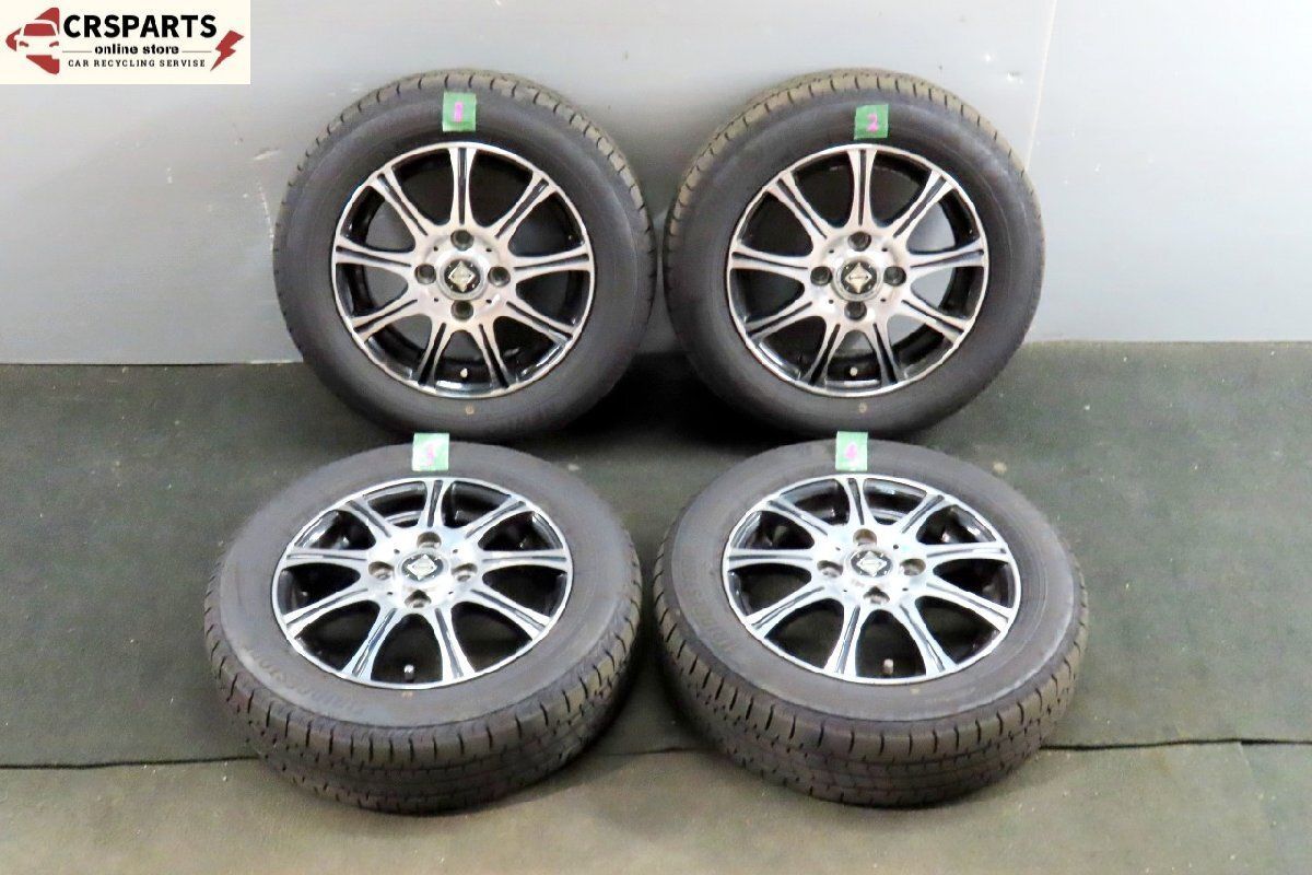 Weds 13X 4J 45 4H 100PCD ホイール BRIDGESTONE オンロード タイヤ付 155 65R13 No 13658