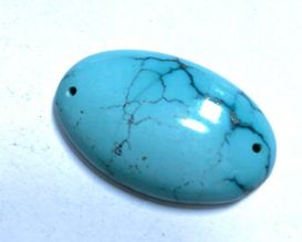 ※希少！　ターコイズ　トルコ石　天然石　ts624 節約 オールドターコイズトルコ石 希少天然石 穴あき 17 希少