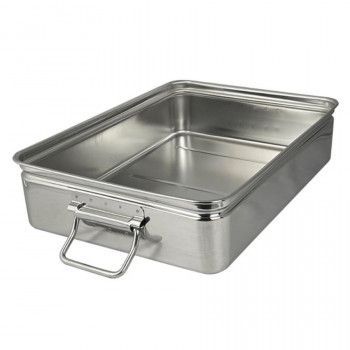 スギコ 18-8手付番重バット 丸棒取手 SH-4735-11H 中 深型11cm ST0982