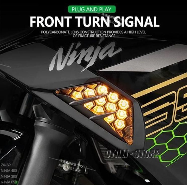 ️フロントウインカー ターンランプ 互換 カワサキ ZX6R ZX-6R