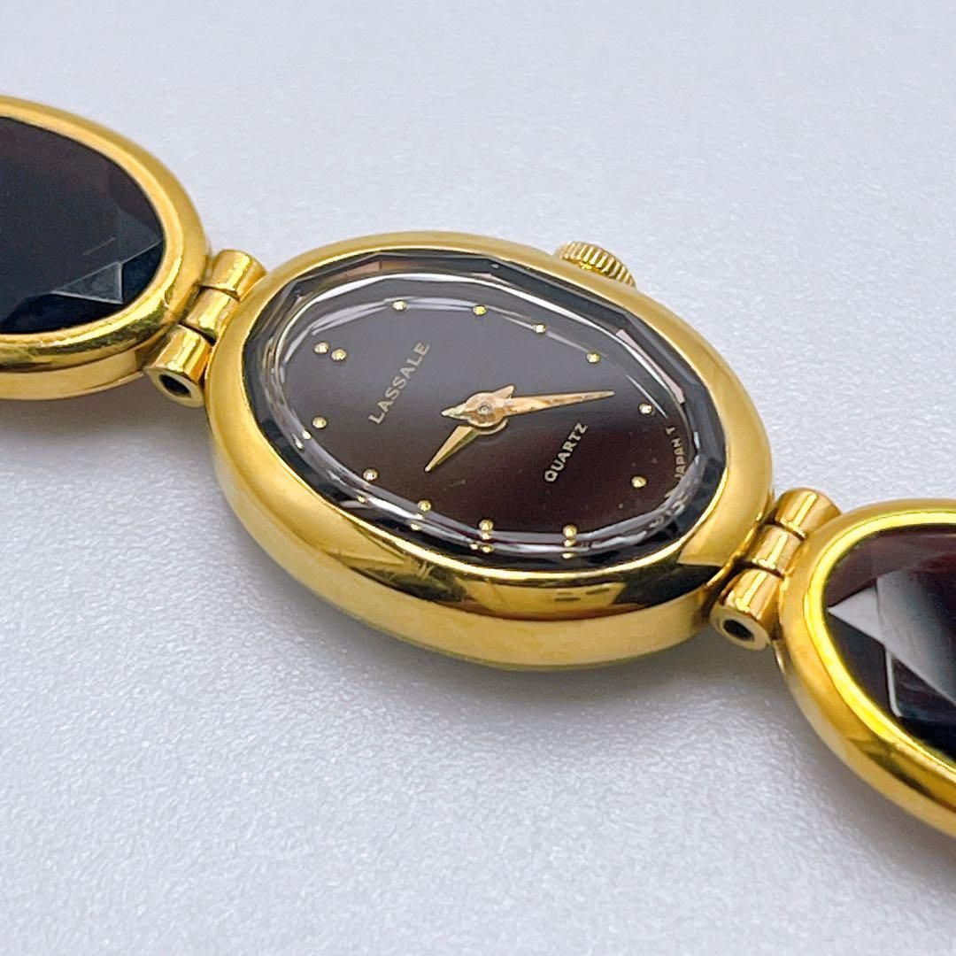 214 セイコー ラサール ブラウン レディース クォーツ 腕時計 希少