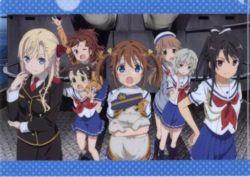 中古】クリアファイル 晴風艦橋要員＆ヴィルヘルミーナ A4クリア
