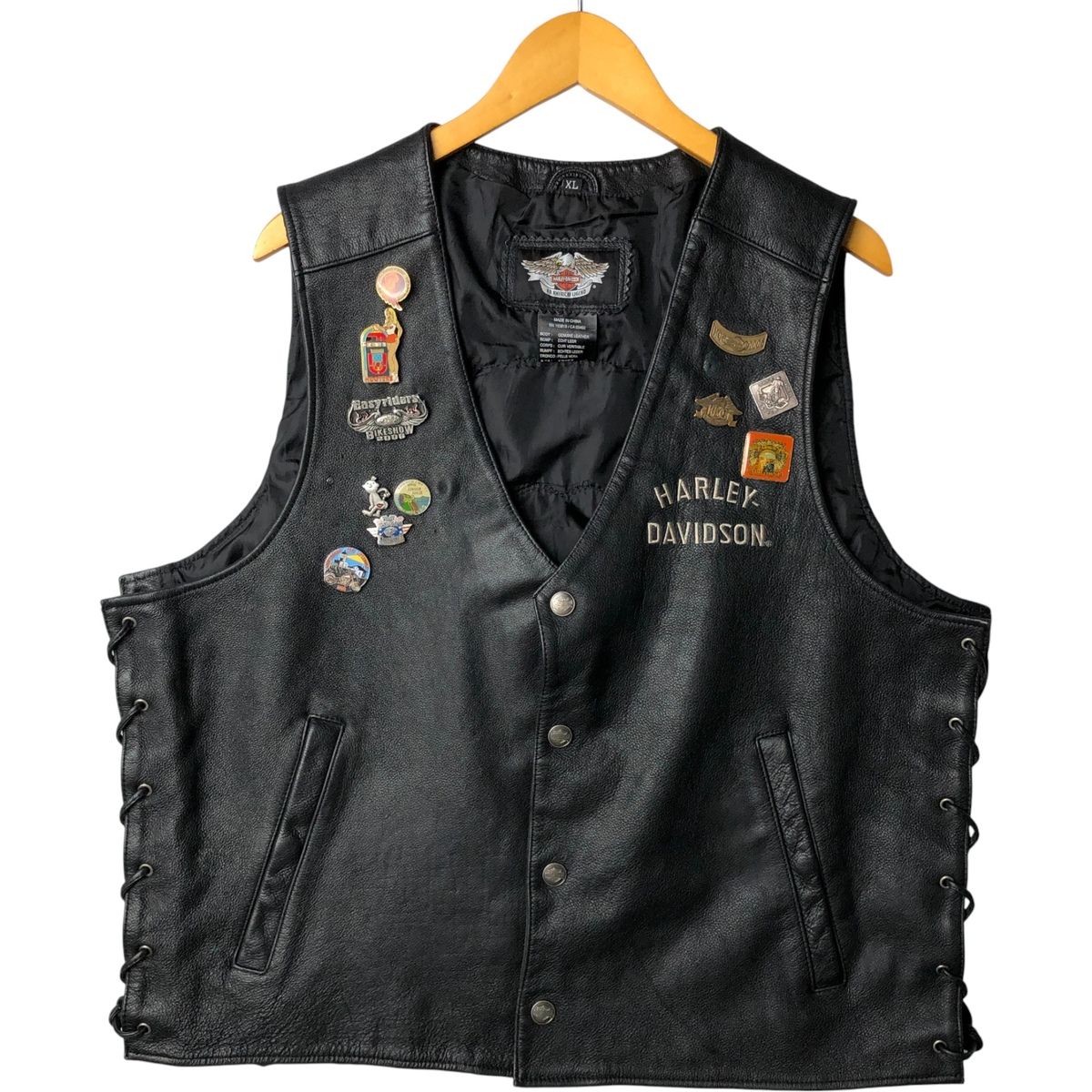 古着 ハーレーダビッドソン Harley-Davidson レースアップ