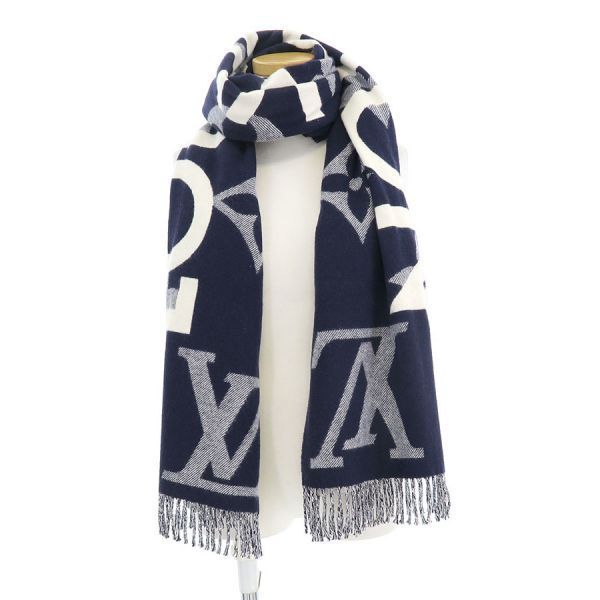 ルイヴィトン エシャルプ・モノグラムキャピタル・マフラー M73454【B  