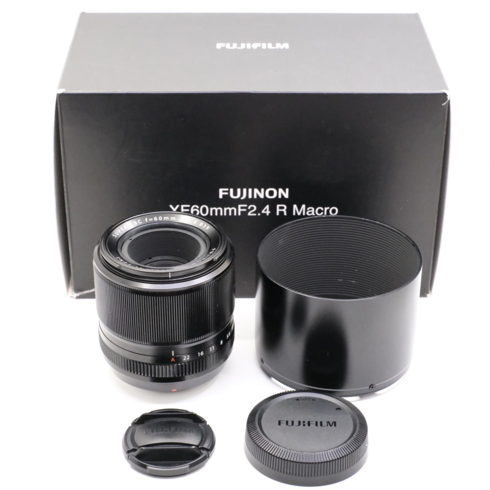 ほぼ新品】富士フイルム(FUJIFILM) X 交換レンズ フジノン 単焦点 中望遠マクロ 60mm F2.4 絞りリング F XF60MMF2.4  R MACRO ブラック - メルカリ