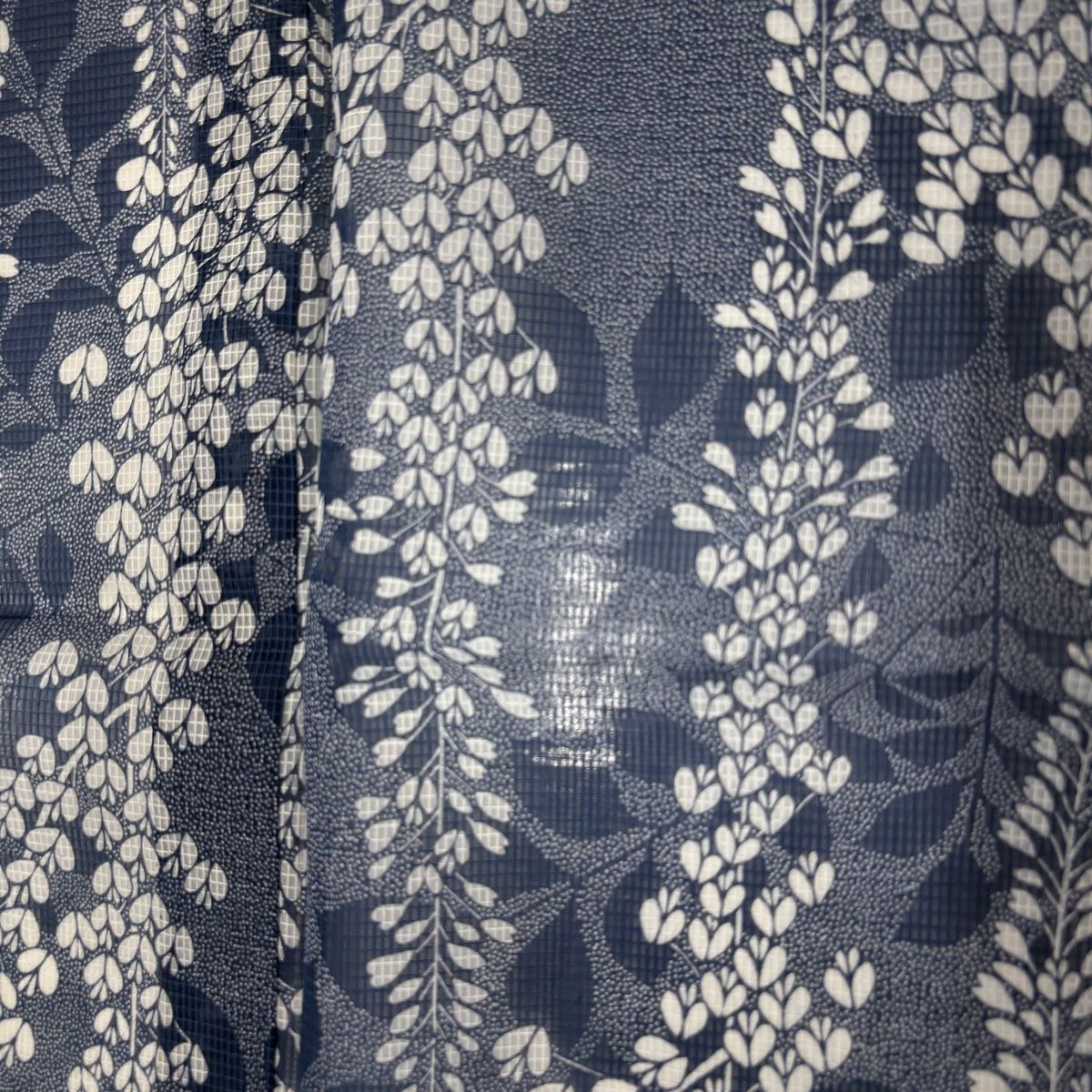 藍色 正絹
