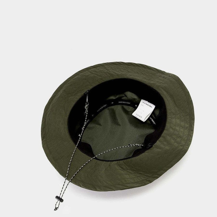 アンドワンダー　 アウトドアハット リバーシブル and wander (アンドワンダー) hiking club reversible hat