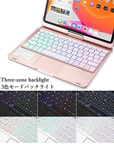 黒 iPad Air 第5世代 iPad Air4 10.9 インチ キーボード ケース 360度