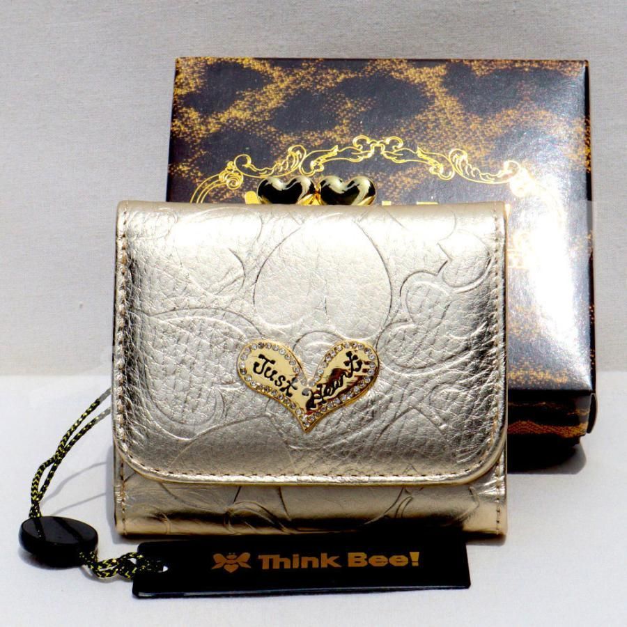 Think Bee！　シンクビー　長財布　ゴールド系柄 楽天市場】シンクビー 長財布 Think Bee ハーティハート A003849