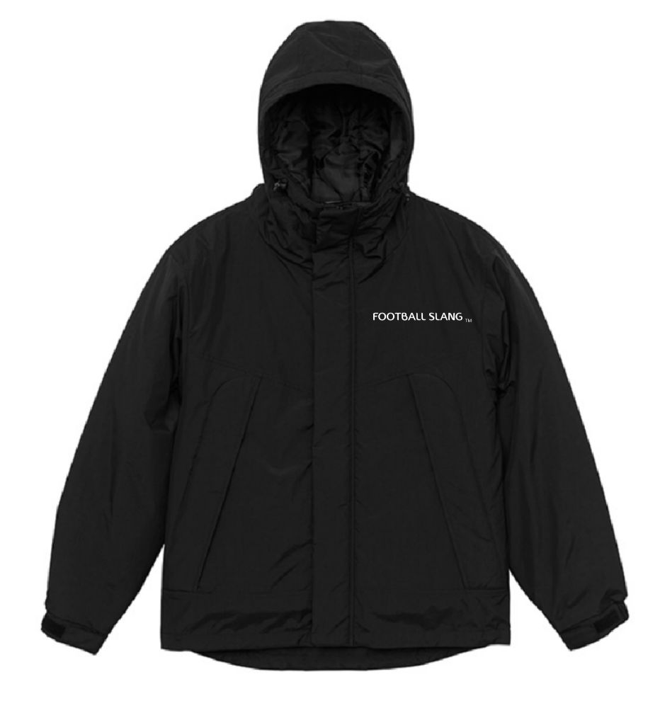 ブランドロゴ_ウォームシェルパーカー_ブラック ※2週間以内発送予定