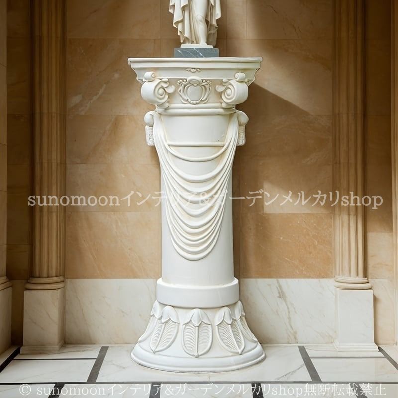 ガーデンオーナメント オブジェ 古代ローマ 柱 置物 ヴィンテージ調 エレガント おしゃれ インテリア ローマ柱 ヨーロッパ ガーデン 庭 STEELWINDOWSANDDOORS_COM