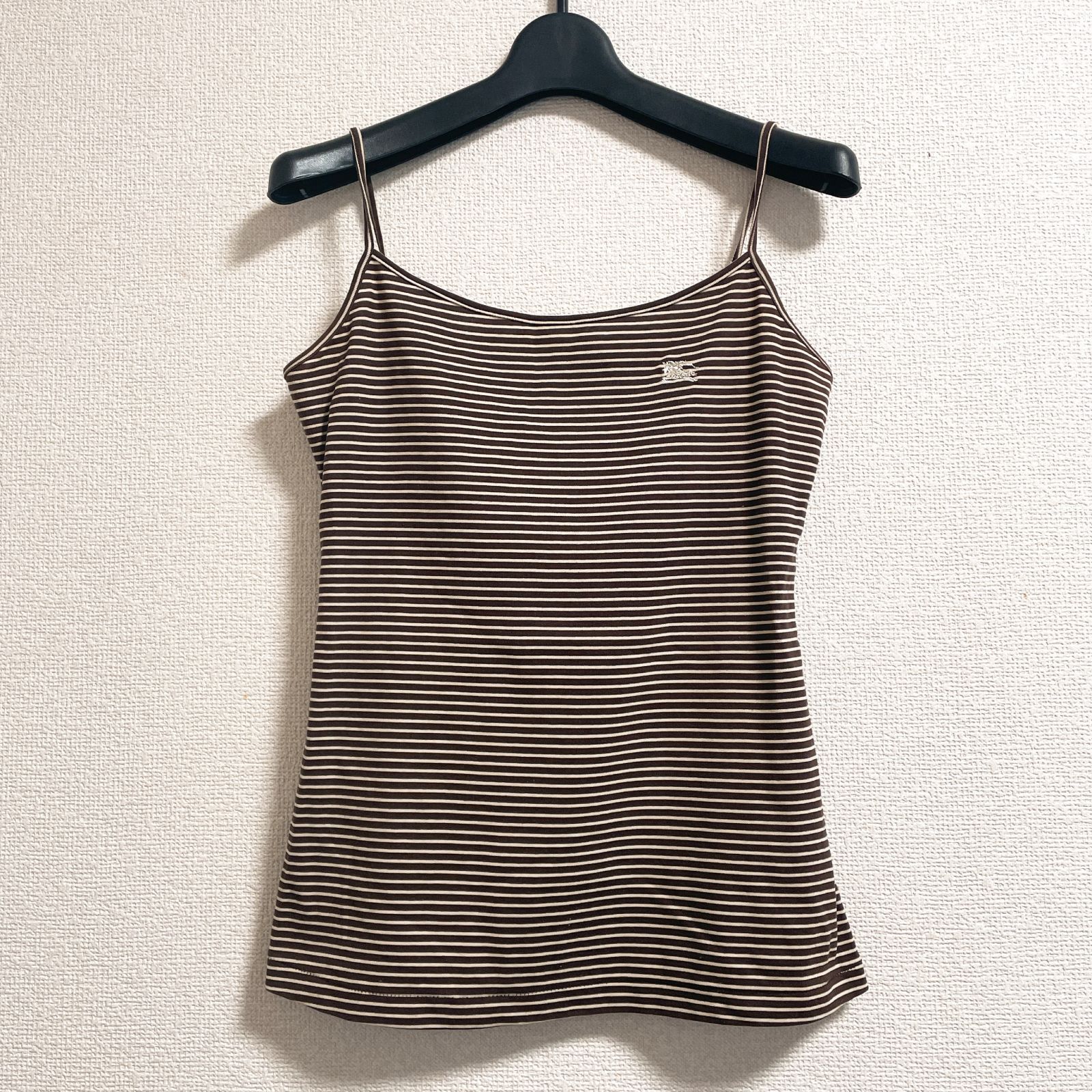 BURBERRY BLUE LABEL バーバリーブルーレーベル キャミソール ロゴ刺繍