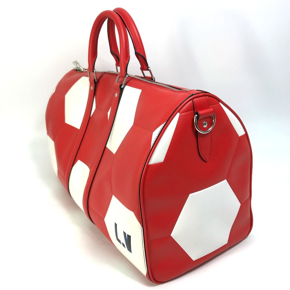 【希少色】ルイヴィトン エピ キーポル50 ダッフルバッグ ボストン レッド M53419】 ルイヴィトン エピ バッグ LOUIS VUITTON x SUPREME