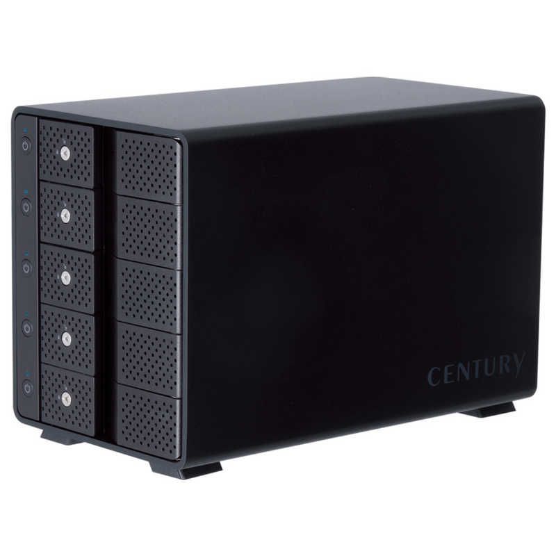 センチュリー 独立電源スイッチ･USBハブ機能搭載 USB 3.2 Gen 2 3.5インチSATA×5 HDDケース 裸族 3.5インチ対応 |SATA |5台 ♥