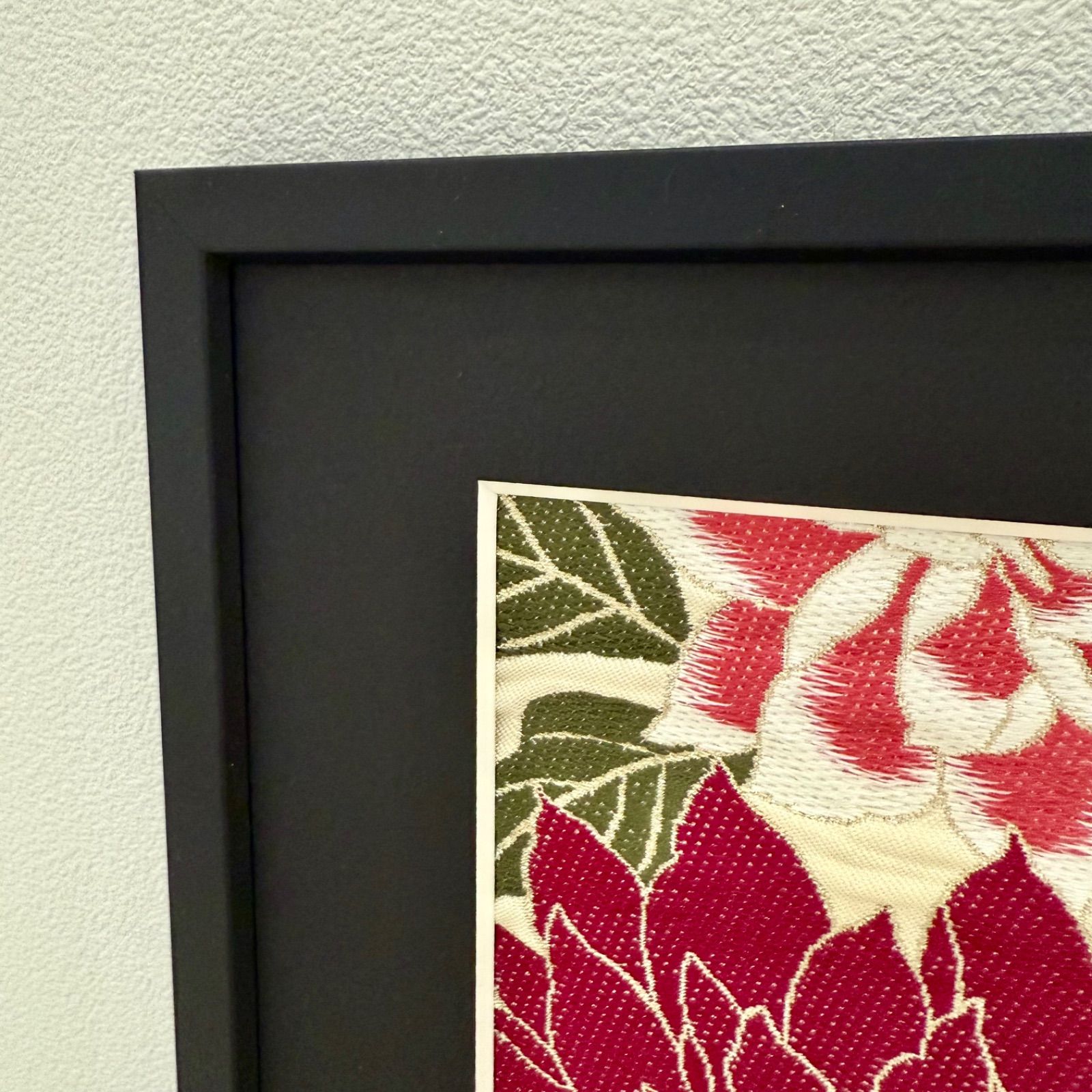 フレーム入りシルク織物アート