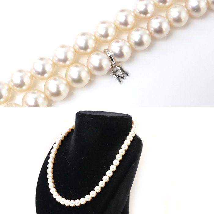 MIKIMOTO ミキモト K18WG ホワイトゴールド ネックレス パール約7.9 