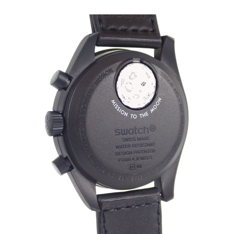OMEGA SWATCH オメガスウォッチ　スヌーピー 黒 スピードマスター オメガ×スウォッチ、スヌーピー・ムーンフェイズにオール