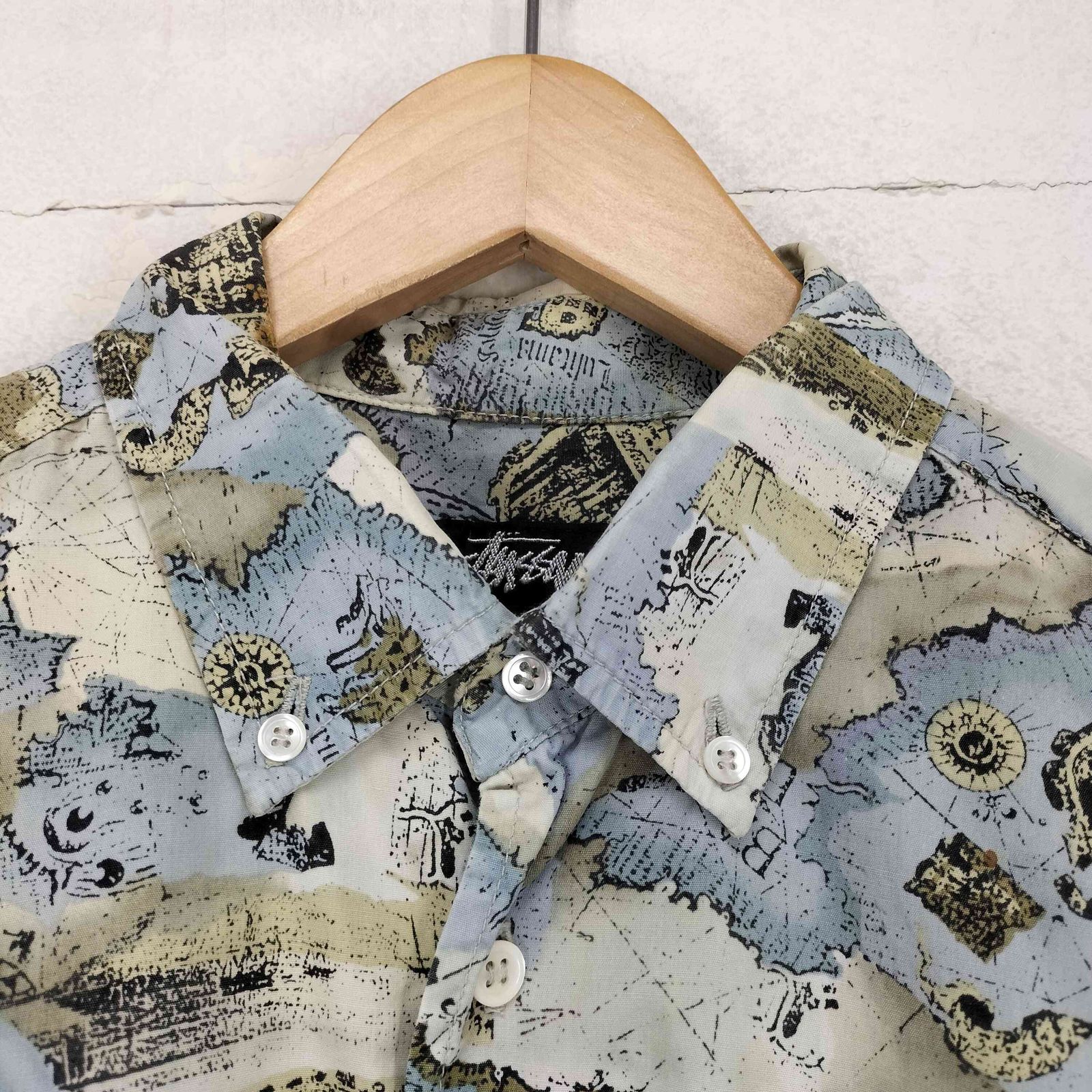 80s stussy(ステューシー) 総柄シャツUSA製