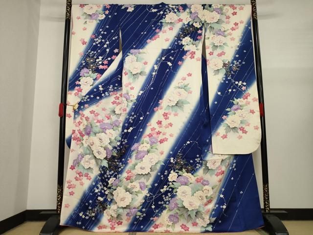 平和屋着物▽豪華振袖 草花文 金彩 正絹 逸品 AAAY1842ck - メルカリ 