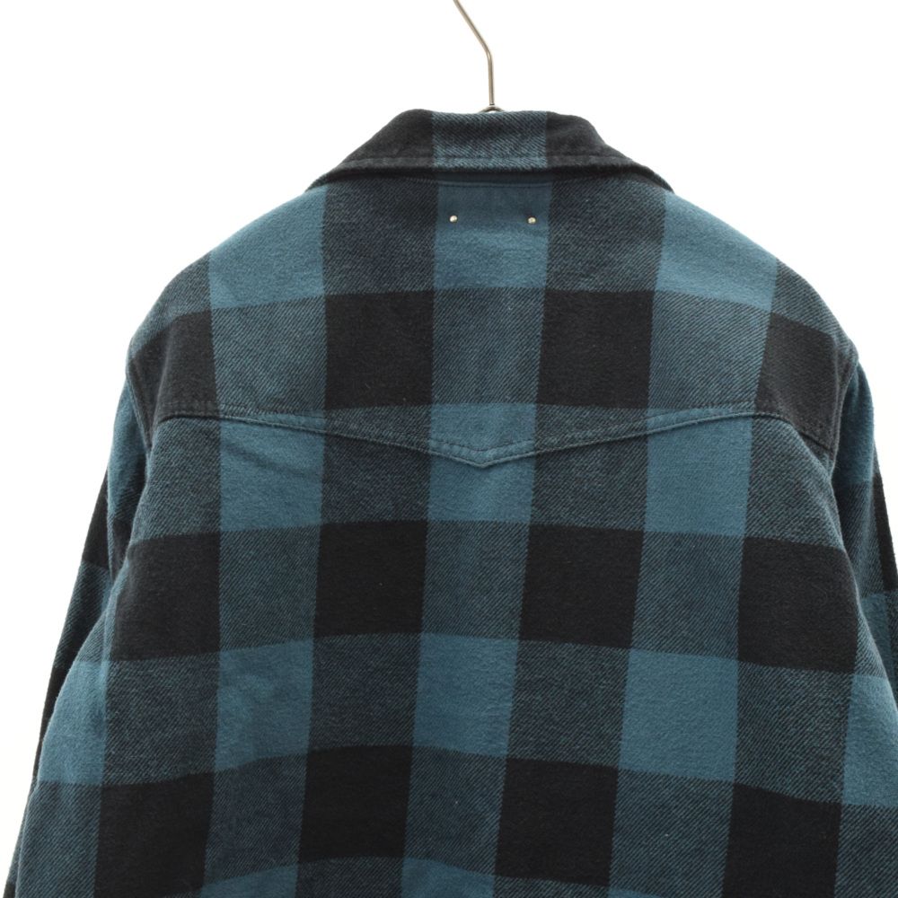 MINEDENIM (マインデニム) Denim Quilt Liner Flannel Shirts デニム ...