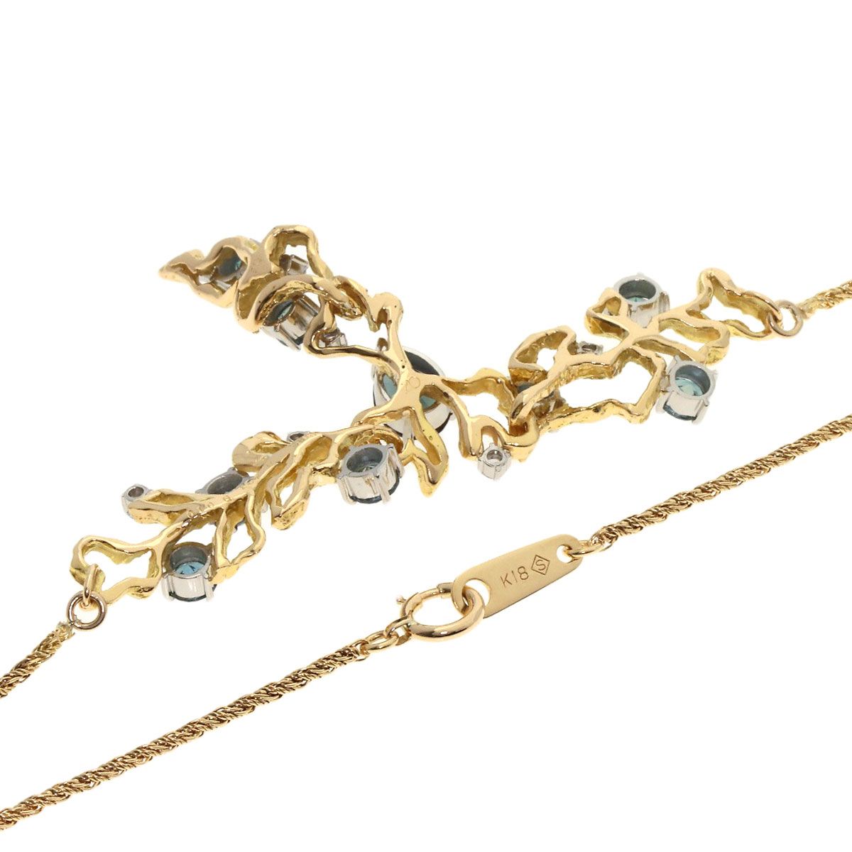 IWAKURA KOJI 岩倉康二 クレサンベール ダイヤモンド ネックレス K18YG  