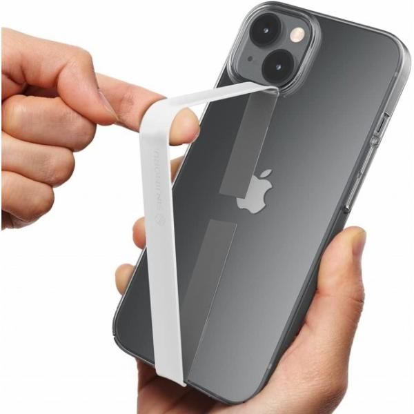 伸びるスマホストラップ、 iPhone, Android スマホケース ホワイト